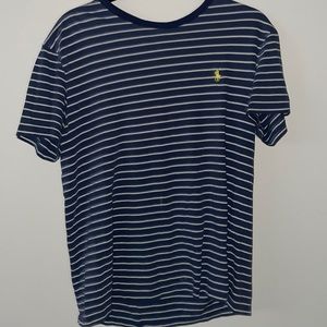 Polo Ralph Lauren Navy Blue Size medium striped T shirt